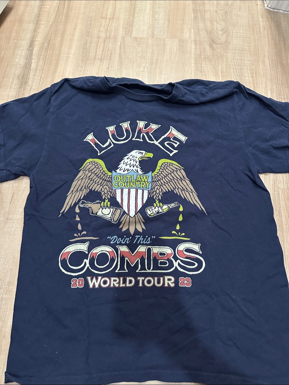 Navy Graphic Tour Tee